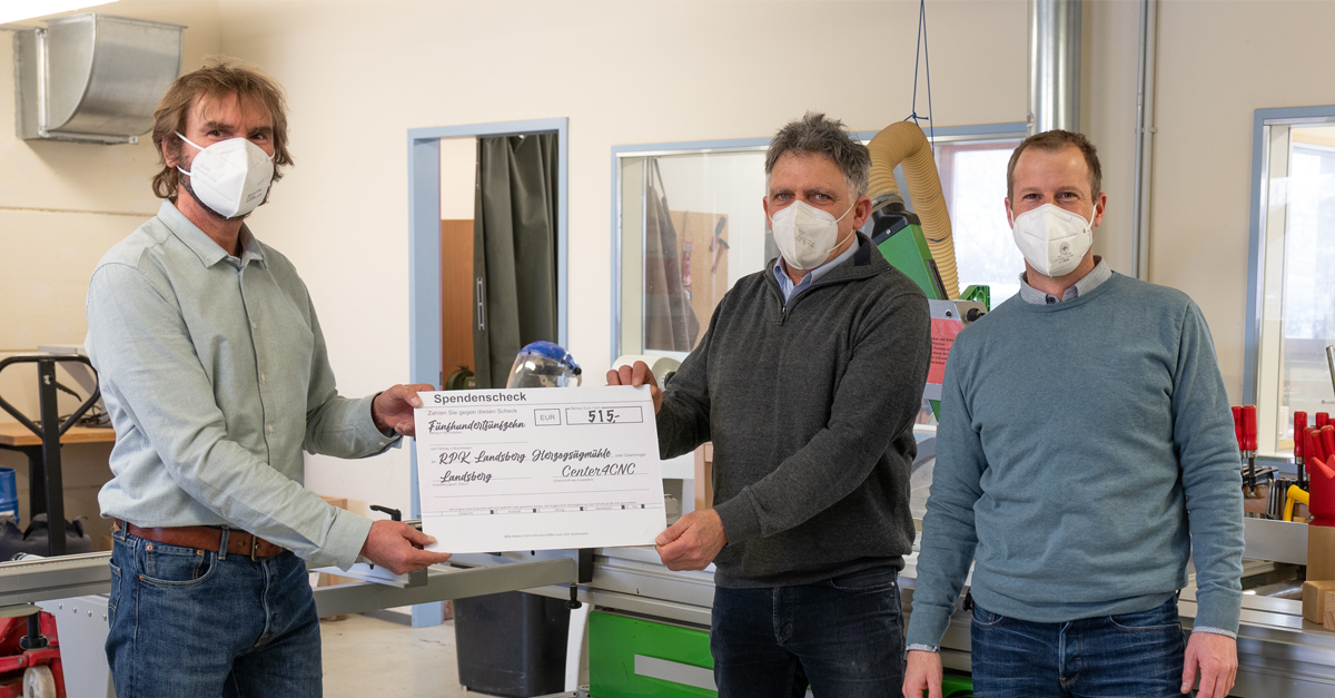 Spende für die HERZOGSÄGMÜHLE, Diakonie Oberbayern – center4cnc