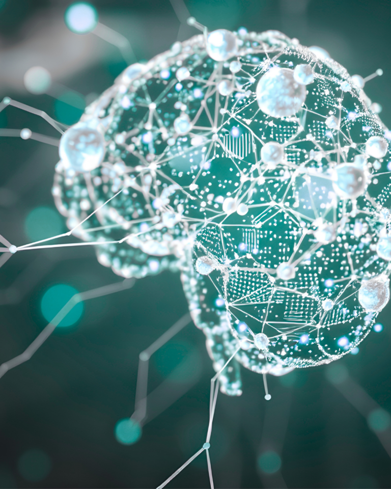 Gehirnströme und Synapsen, die KI symbolisieren sollen für den Beitrag „Ist das KI oder Digitalisierung"